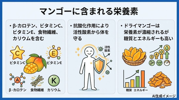 マンゴーに含まれる栄養素