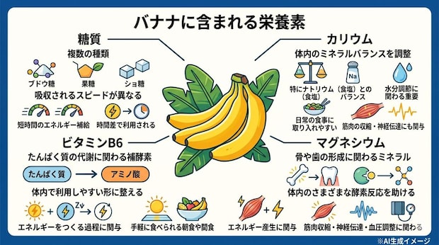 バナナに含まれる栄養素