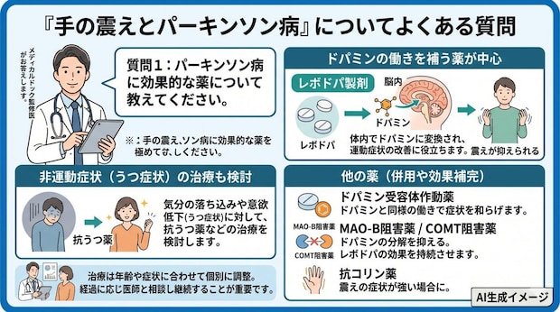 「手の震えとパーキンソン病」についてよくある質問