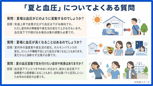 「夏と血圧」についてよくある質問