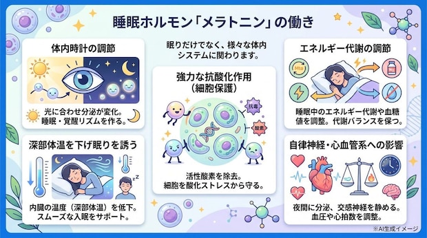 睡眠ホルモンの働き