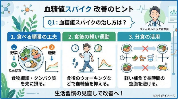 「血糖値スパイクの原因」についてよくある質問