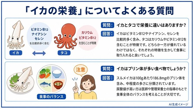 「イカの栄養」についてよくある質問