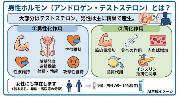 「男性ホルモン」とは？