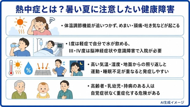 熱中症とは？暑い夏に注意したい健康障害