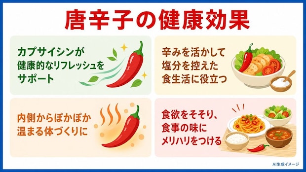 唐辛子の健康効果