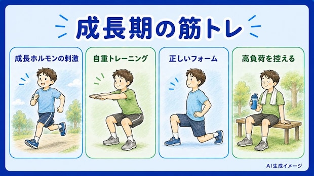 成長期に筋トレをすると成長ホルモンは分泌されにくくなるの?