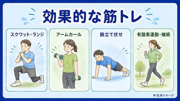 成長ホルモンの分泌を促す効果的な筋トレ