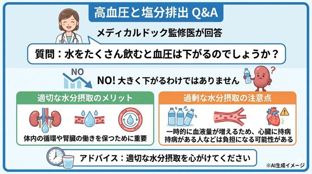 「高血圧と塩分排出」についてよくある質問