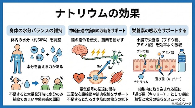 ナトリウムの効果