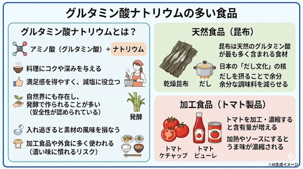グルタミン酸ナトリウムの多い食品