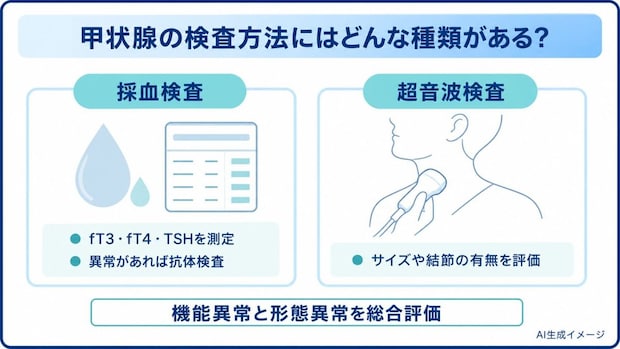 甲状腺の検査方法にはどんな種類がある?