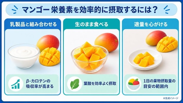 マンゴー栄養素を効率的に摂取するには？