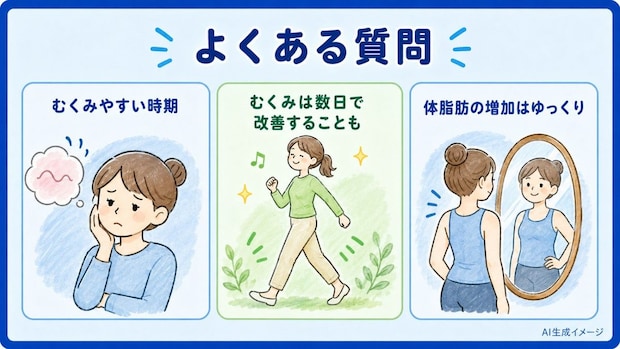「むくみと女性ホルモン」についてよくある質問