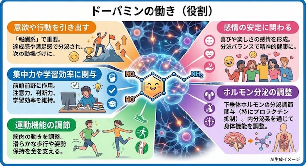 ドーパミンの働き（役割）