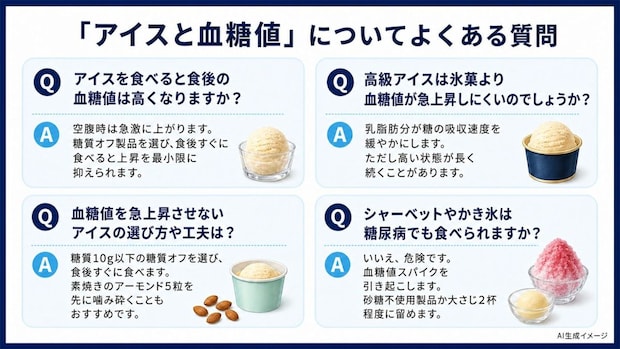 「アイスと血糖値」についてよくある質問