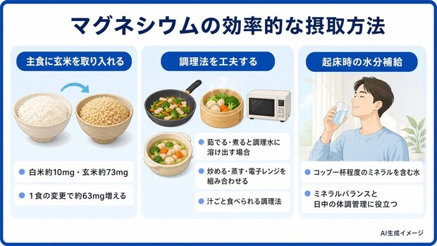 マグネシウムの効率的な摂取方法