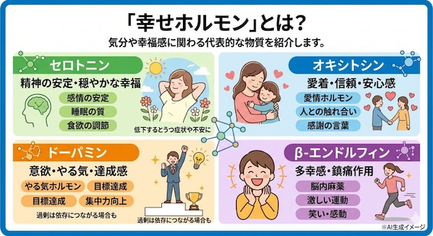 「幸せホルモン」とは？