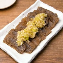 食感がやみつき♪冷凍こんにゃくで牛タン風