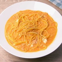 レンジで作る！ツナたまケチャップパスタ