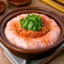 インパクト大！キムチドーム鍋