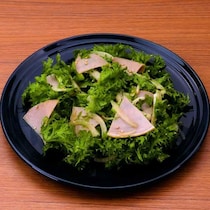 簡単副菜！わさび菜とハムの中華サラダ