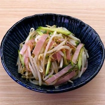 簡単副菜♪もやしとハムの中華サラダ