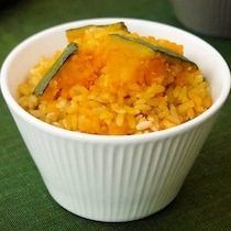 バター香る！丸ごとかぼちゃの炊き込みご飯