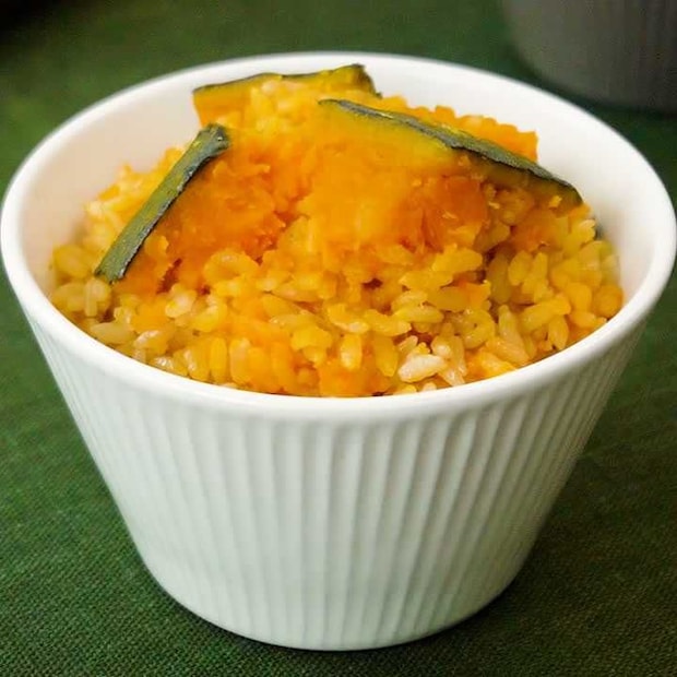 バター香る!丸ごとかぼちゃの炊き込みご飯