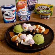 見ても食べても楽しい♪ヨーグルト庭園