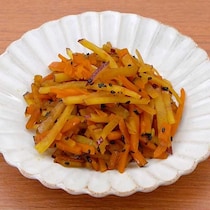 ささっと作れる♪さつまいもとかぼちゃのきんぴら