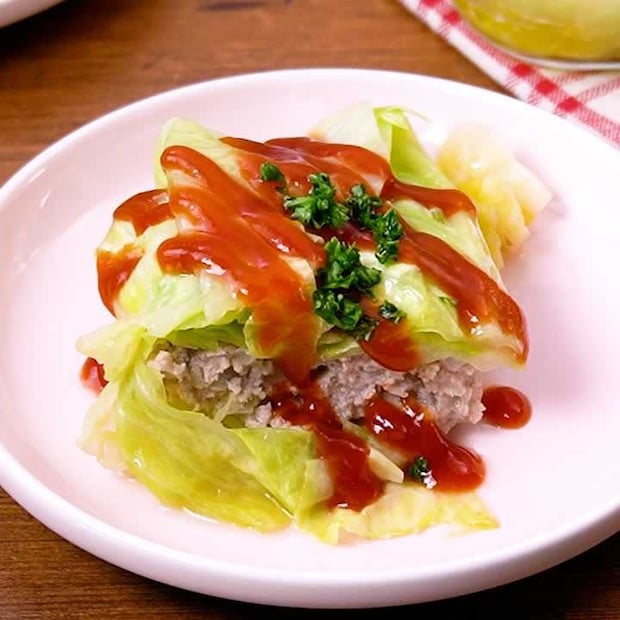 レンジで作る！食べたらロールキャベツ