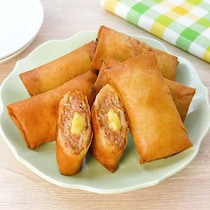 お弁当にもぴったり！チーズメンチ春巻き