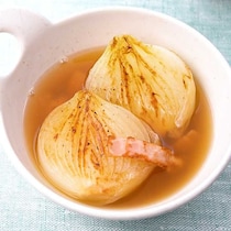 甘くておいしい！焼き新玉スープ