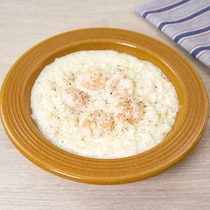 とろーり濃厚♪エビのチーズクリームリゾット