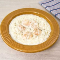 とろーり濃厚♪エビのチーズクリームリゾット