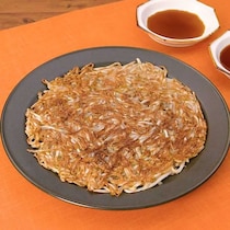 カリもち食感がたまらない！もやしのチヂミ