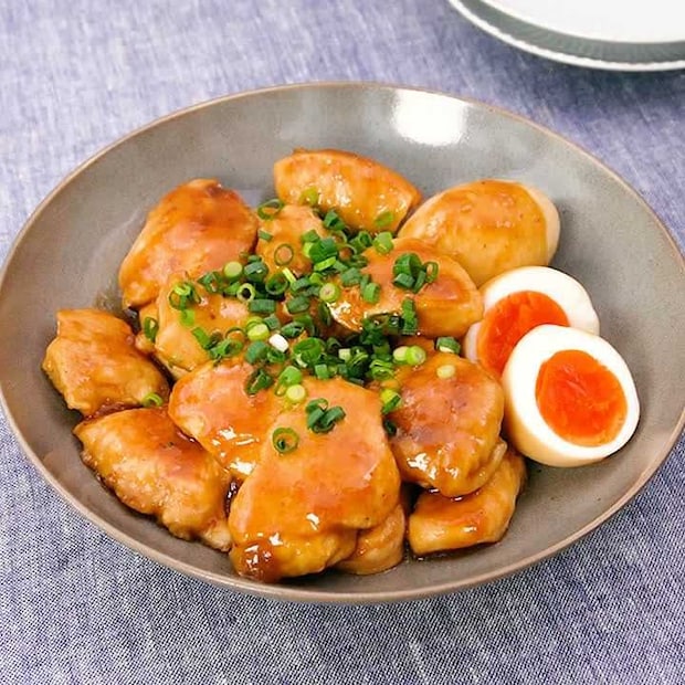 焼肉のたれで簡単！鶏むねの旨だれ煮込み