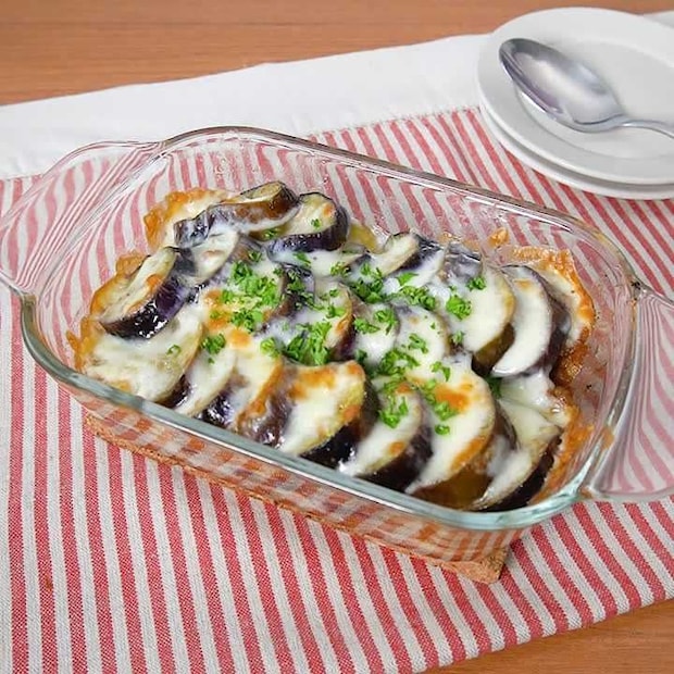 とろーり♪なすとひき肉のチーズ焼き