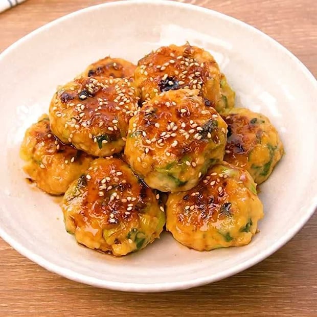 ワンパンで作る!てりてりジューシー大葉つくね