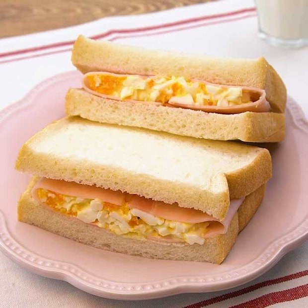 覚えておくと便利！はみ出ないたまごサンドの作り方