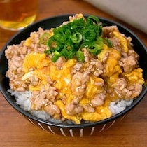 ふわとろ感がたまらない♪ひき肉たまご丼