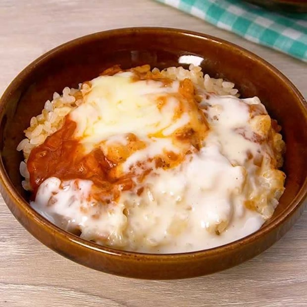 とろとろチーズがたまらない♪炊飯器で簡単ミラノ風ドリア
