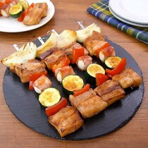 アウトドアにおすすめ♪豚肉のバーベキュー串焼き