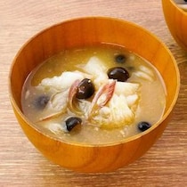 上品な味わい♪長芋とみょうがの味噌汁