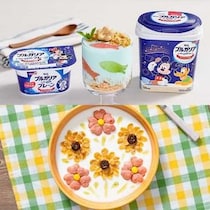 夏休みの朝ごはんにも◎ヨーグルトアート