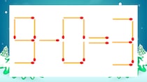 【マッチ棒クイズ】1本だけ動かして正しい式に：9-0=3？