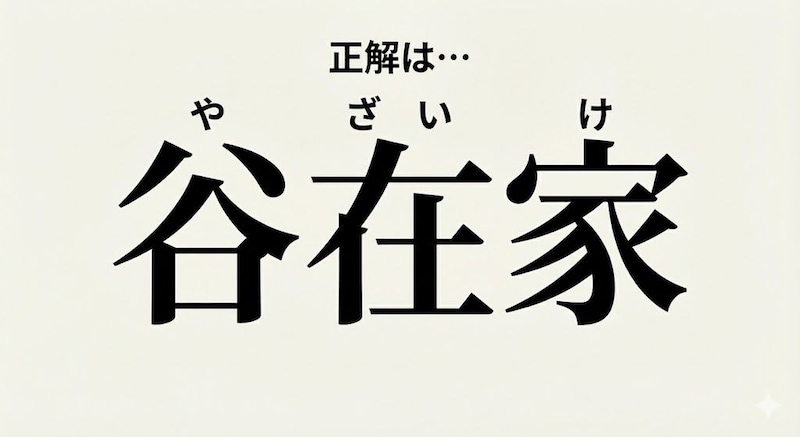 【難読地名】東京23区の難読地名！『たにざいけ』じゃありませんの正解画像