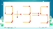 【マッチ棒クイズ】1本だけ動かして正しい式に：9+3=5？