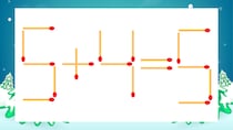 【マッチ棒クイズ】1本だけ動かして正しい式に：5+4=5？